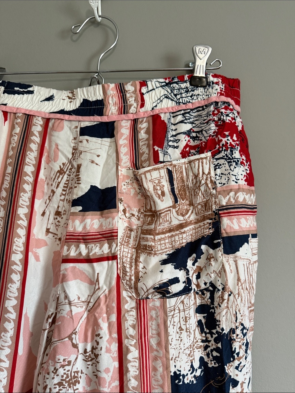 Anthropologie Maeve - Printed Wide Leg Viscose Pants - Size Small - Picture 6 of 9